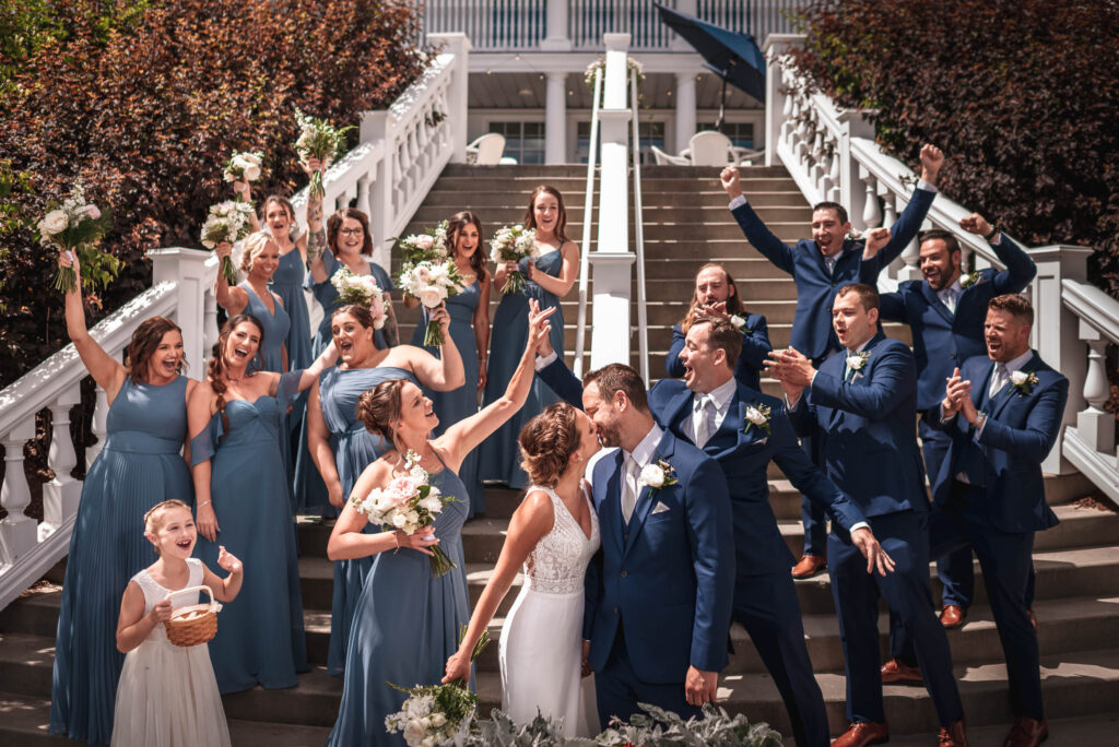 A wedding party in Green Bay